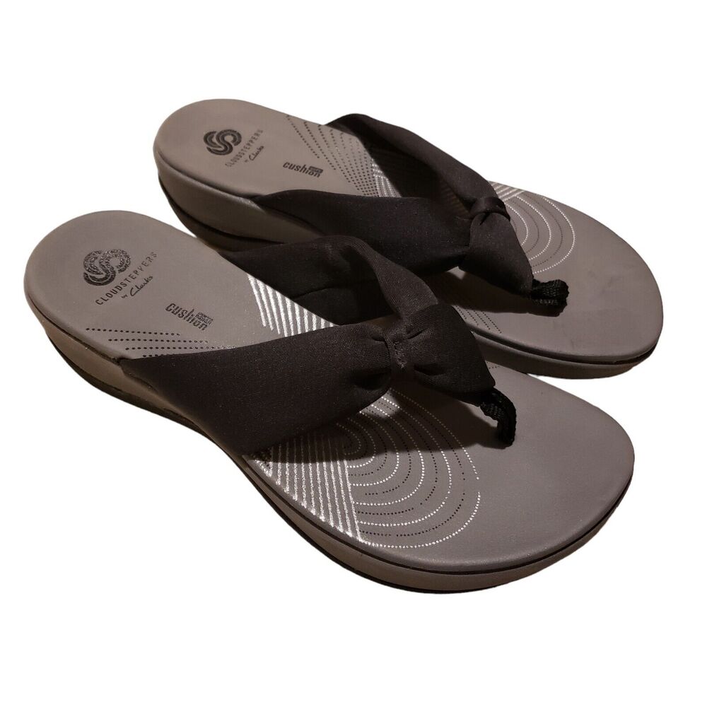 Clarks Cloudsteppers Arla Gilson thong flip flop womens sandals 7
